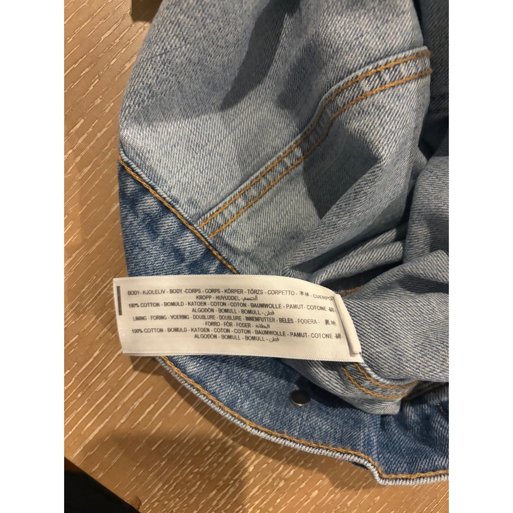 ARIAT Rodeo Quincy Trucker Denim Jacket Western Rose Applique Women's XLarge NEW - Picture 7 of 9